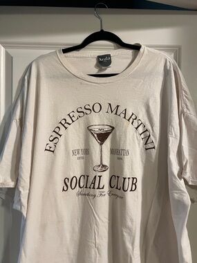 ARULA Cream Espresso Martini Social Club Graphic Tee